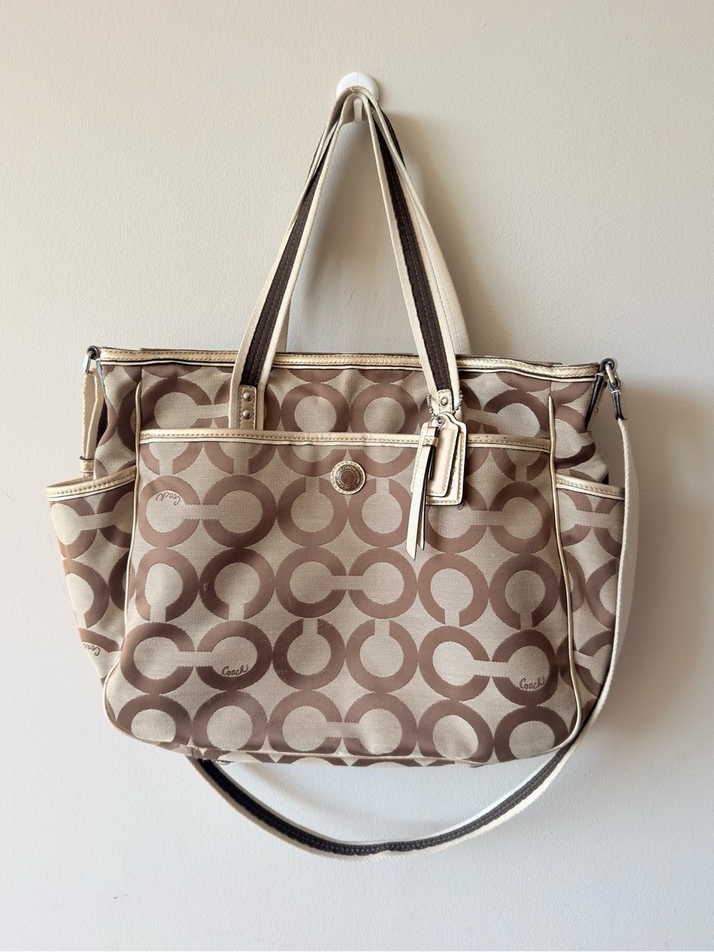 Coach Signature Diaper Tote / Baby Bag